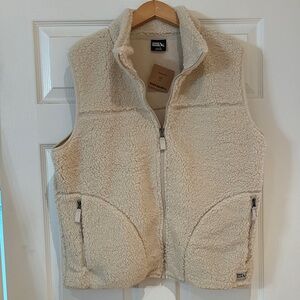 BNWT Eddie Bauer Sherpa Fleece Vest with Full Zip